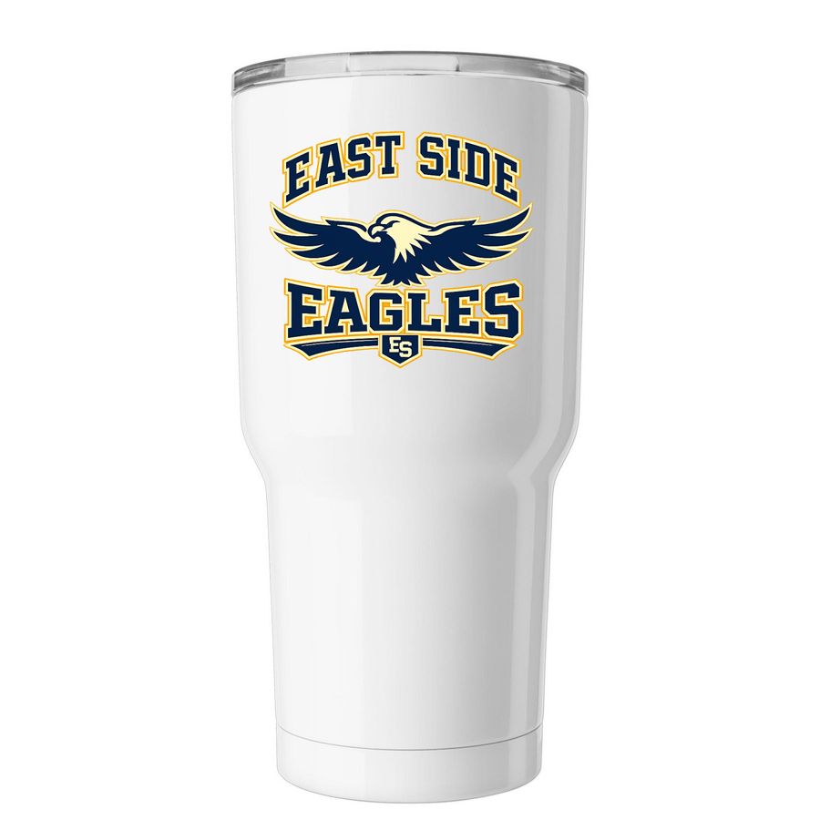 East Side- Tumbler, a White Insulated Tumbler