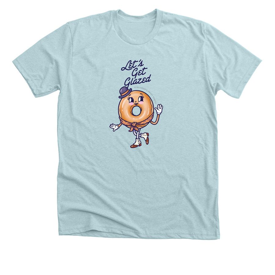 Let?s Get Glazed, a Heather Ice Blue Premium Unisex Tee