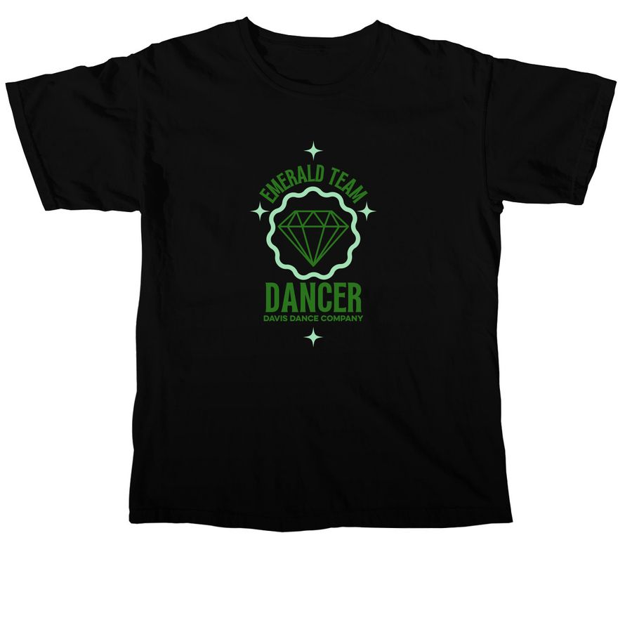 Emerald Team 26, a Black Comfort Colors Unisex Tee