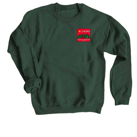 Eagan's Regal Evergreens, a Forest Crewneck Sweatshirt