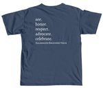 Support a Dedicated Kalamazoo Member in Need, a Midnight Comfort Colors Unisex Tee (back-view)