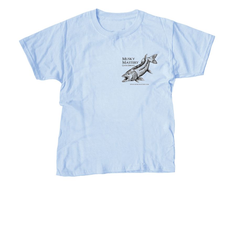 Musky Mastery | Original Logo, a Light Blue Youth Unisex Tee