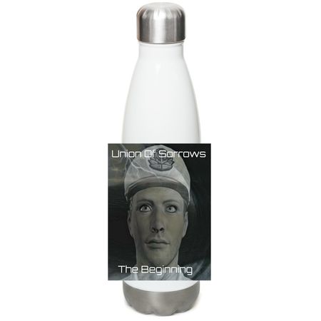 Union Of Sorrows Water Bottle, a White Stainless Steel Water Bottle