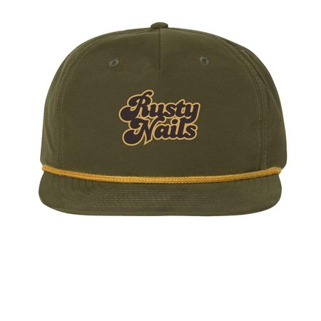 Rusty Nails Tour: Hats, a Loden/ Amber Gold Printed Umpqua Snapback Cap