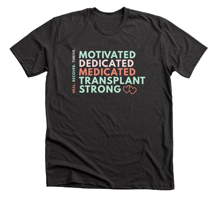 Transplant Recovery, a Dark Grey Heather Premium Unisex Tee