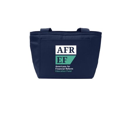 AFREF Lunch Tote, a River Blue Navy Insulated Lunch Tote