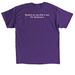 Ramon?s Angels for Unity walk, a Purple Classic Unisex Tee (back-view)