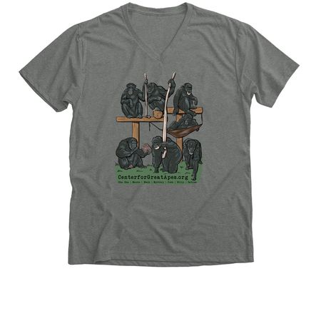Ewok's Group, a Deep Heather Premium V-Neck Tee