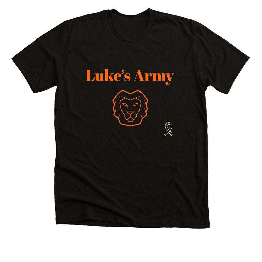 Luke?s Army: Stand Strong, Fight Together, a Solid Black Blend Premium Unisex Tee