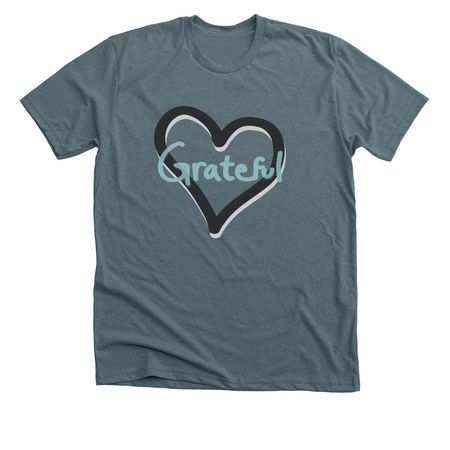 Grateful, a Heather Slate Premium Unisex Tee