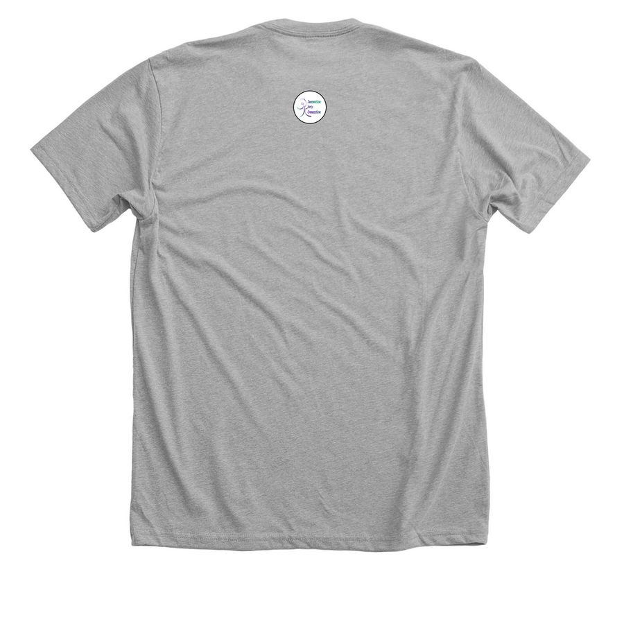 literally just a dancer, a Athletic Heather Premium Unisex Tee (back-view)