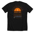 Isaiah 40:31 Shirt, a Solid Black Blend Premium Unisex Tee (back-view)