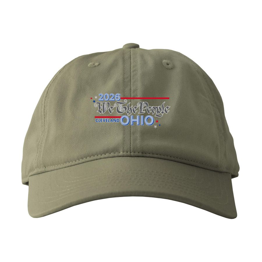 CLEVELAND Baseball Hats - WTP OH, a Jungle Printed Eco Baseball Cap