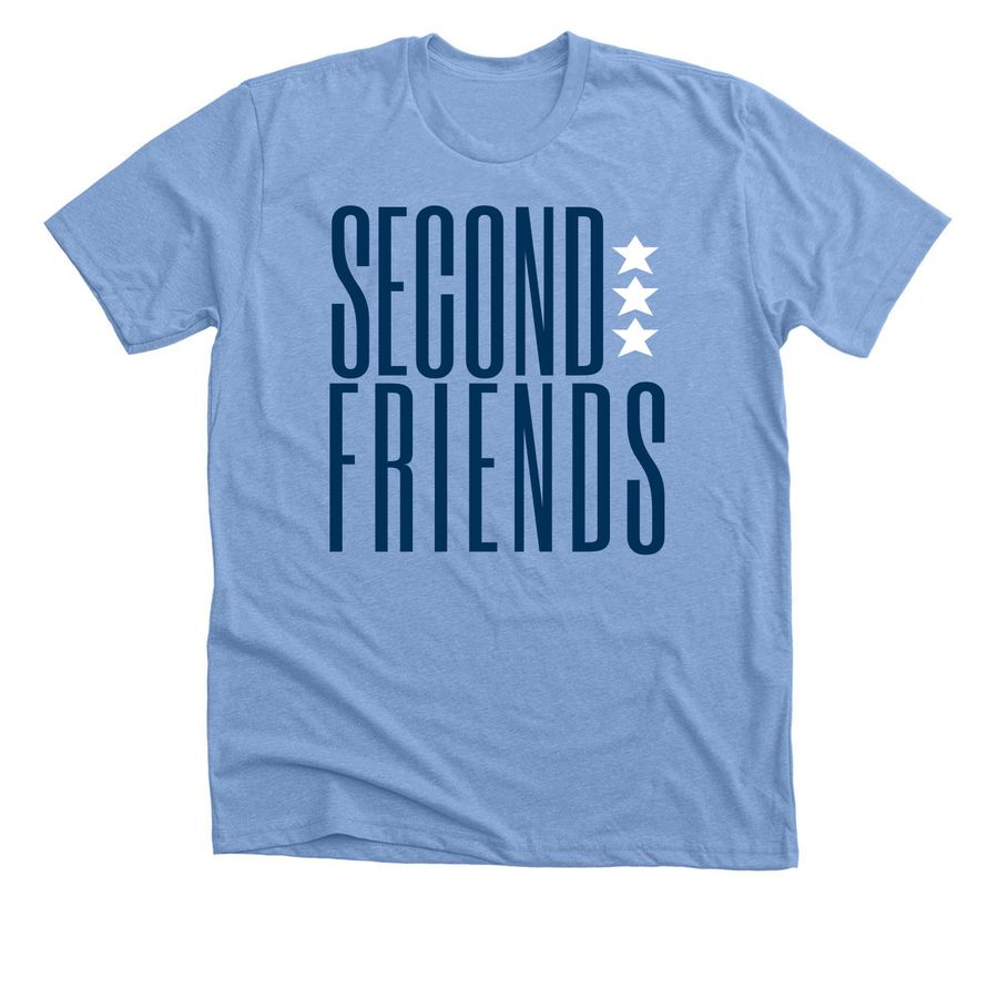 Second Friends Star&nbsp;, a Heather Carolina Blue Premium Unisex Tee