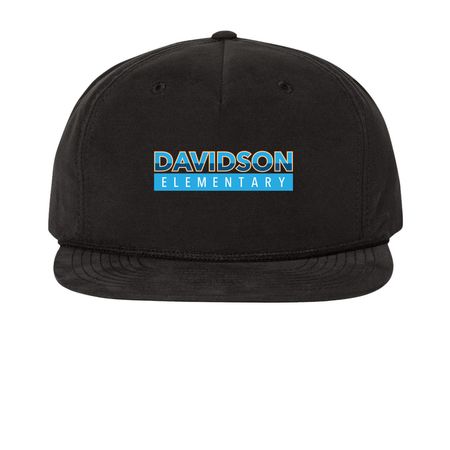 Davidson Elementary Hats, a Black Printed Umpqua Snapback Cap