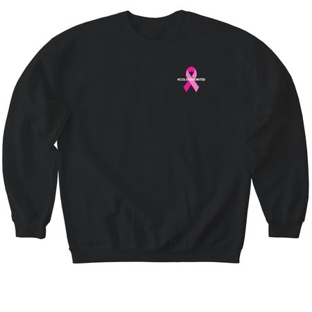 Breast Cancer Awareness 2026, a Black Softstyle Crewneck Sweatshirt