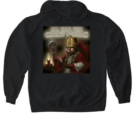 All Hail The Cricket Messiah!&nbsp;, a Black Gildan Softstyle Pullover Hoodie