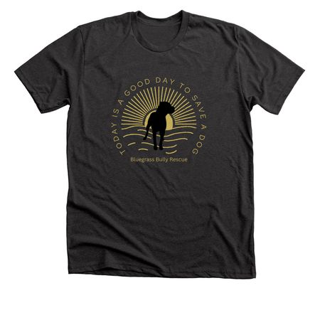 Today is a good day!, a Dark Grey Heather Premium Unisex Tee