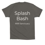 Splash bash, a Asphalt Premium Cotton Tee (back-view)