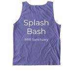 Splash bash, a Violet Comfort Colors Tank Top (back-view)