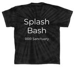 Splash bash, a Black Classic Tie Dye Tee (back-view)