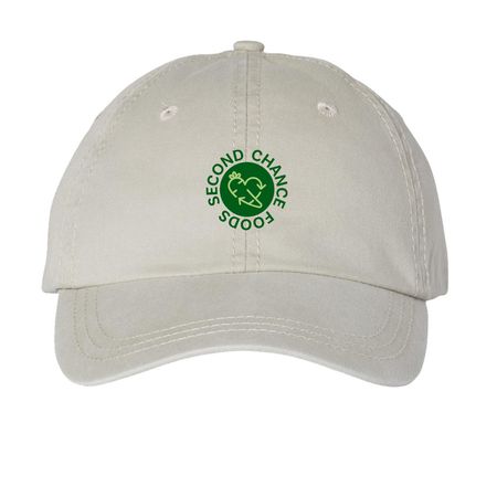 Printed Hat, a Stone Printed Pigment Dye Baseball Cap