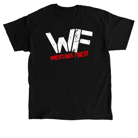 Wrestling's Finest Attitude logo, a Black Classic Unisex Tee