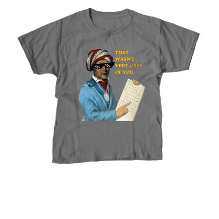 ???? - Sgadugi, a Charcoal Youth Unisex Tee