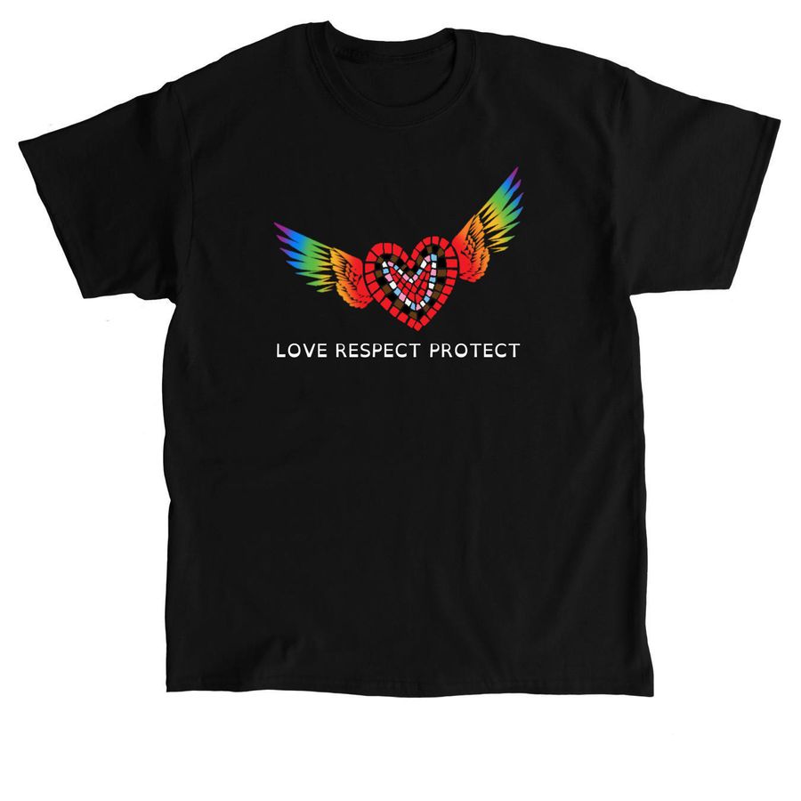 Love, Respect, Protect, a Black Classic Unisex Tee