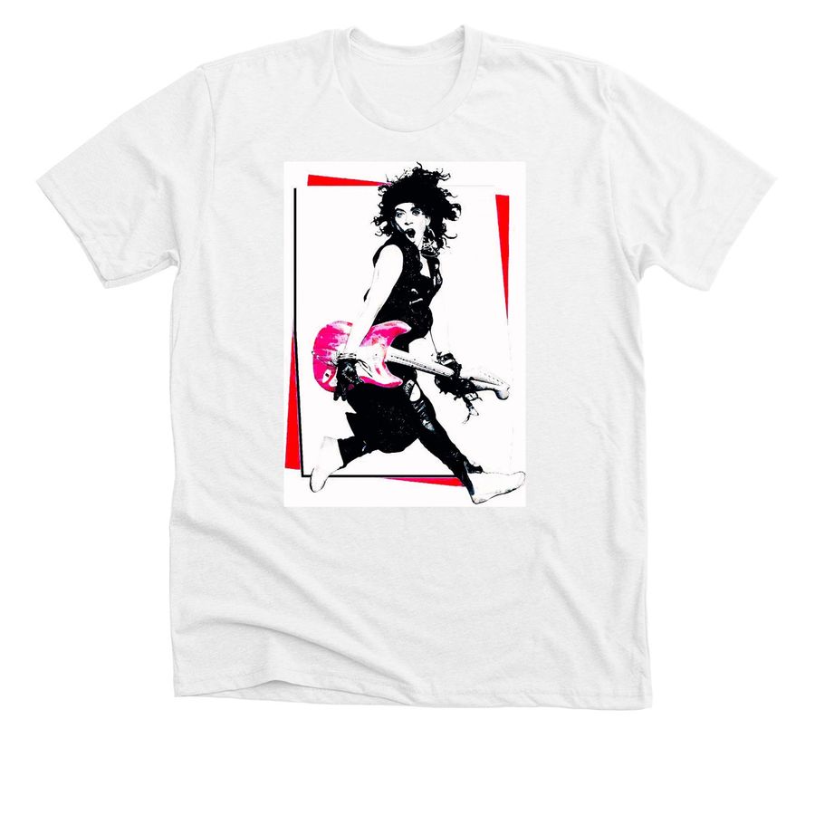 STEPHEN PEARCY of RATT Mark Weiss Print Tee&nbsp;, a Solid White Blend Premium Unisex Tee