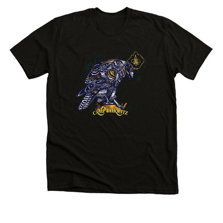 Hawkquitz T-Shirt, a Black Heather Premium Unisex Tee