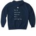 hold on., a Navy Gildan Softstyle Pullover Hoodie (back-view)