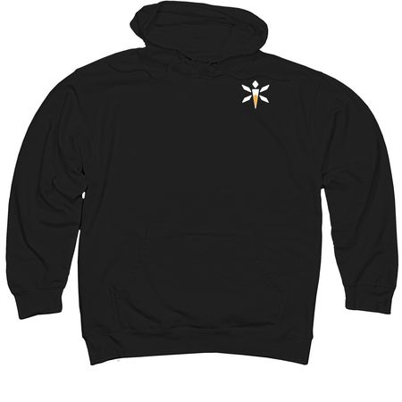 iGLOW, a Black Midweight Pullover Hoodie