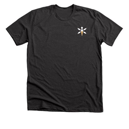 iGLOW, a Dark Grey Heather Premium Unisex Tee
