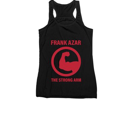Frank Azar The Strong Arm Tank Tops, a Black Women's Racerback