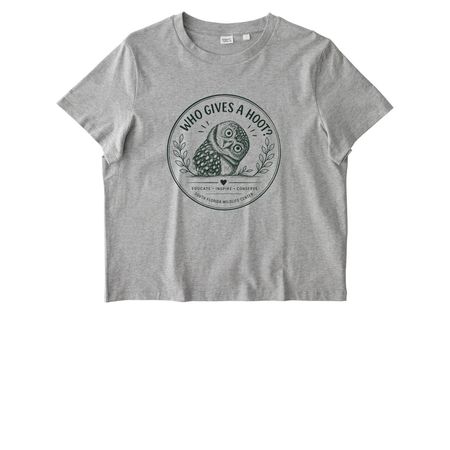 Who Gives a Hoot?, a Cool Heather Grey Stanley/Stella Women?s Stella Muser Tee