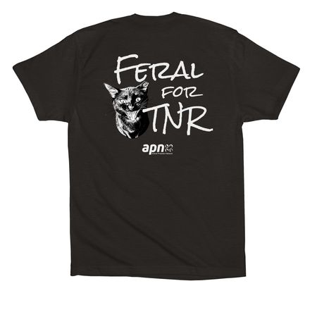 Feral for TNR, a Black Premium Cotton Tee