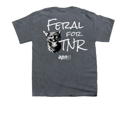 Feral for TNR, a Dark Heather Youth Unisex Tee