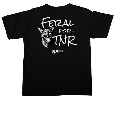 Feral for TNR, a Black Comfort Colors Unisex Tee
