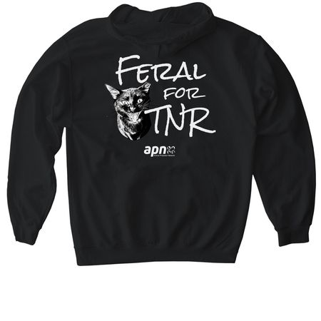 Feral for TNR, a Black Gildan Softstyle Pullover Hoodie