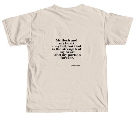 Wild Heart, Warrior Spirit, a Ivory Comfort Colors Unisex Tee (back-view)