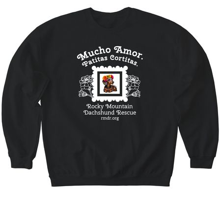 Mucho Amor., a Black Softstyle Crewneck Sweatshirt