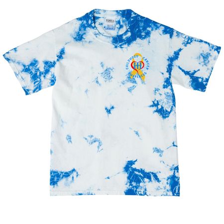 Pediatric Cancer Doesn't End in September, a True Royal Youth Crystal Tie Dye Tee