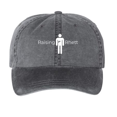 COTA for Raising Rhett, a Black Printed Pigment Dye Baseball Cap