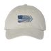Jet Flag Hat, a Stone Printed Pigment Dye Baseball Cap