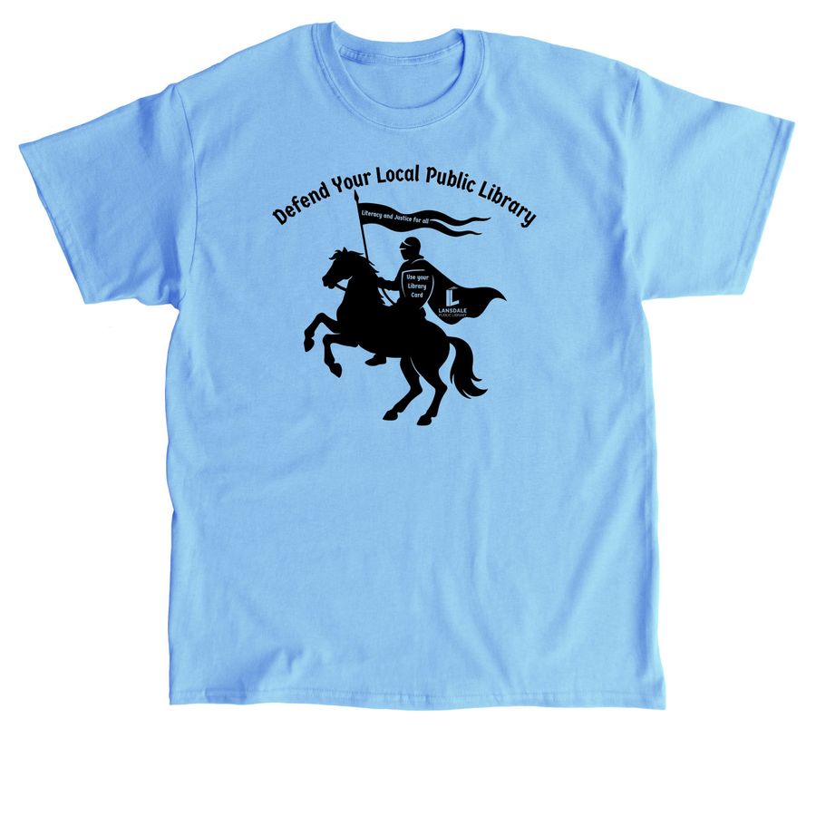Defend Libraries, a Carolina Blue Classic Unisex Tee