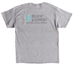 Sexual Assault Awareness Month, a Sport Grey Classic Unisex Tee (back-view)
