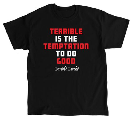 Caucasian Chalk Circle Quote Tee, a Black Classic Unisex Tee