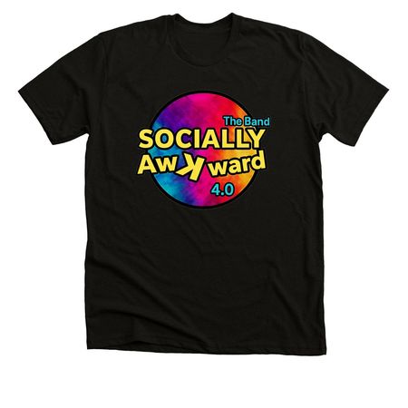 Socially Awkward 4.0 Merch, a Black Heather Premium Unisex Tee