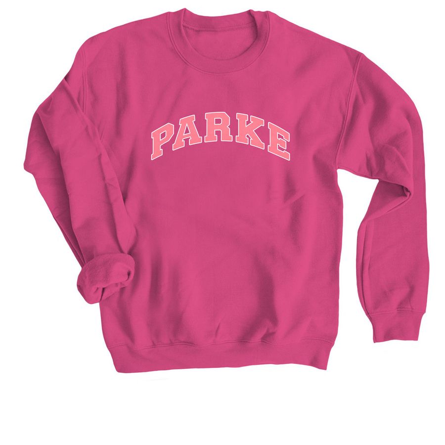 Parke Breast Cancer Sweatshirt, a Heliconia Crewneck Sweatshirt